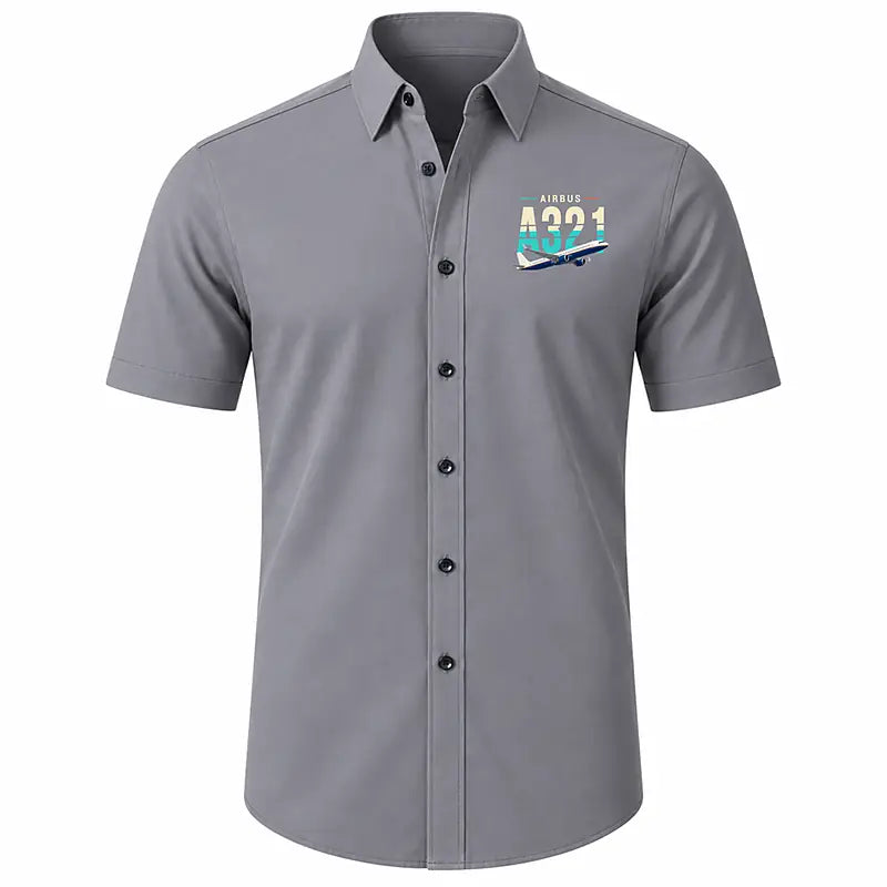 Airbus A321neo - Short Sleeve Shirt - Original - Gray
