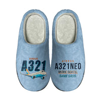 Thumbnail for Airbus A321neo - Slippers - Cotton - Cartoon - Light Blue