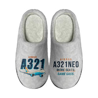 Thumbnail for Airbus A321neo - Slippers - Cotton - Cartoon - Light Gray