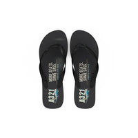 Thumbnail for Airbus A321neo - Slippers - Flip Flops - Cartoon - Black