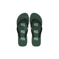 Thumbnail for Airbus A321neo - Slippers - Flip Flops - Cartoon Pattern - Dark Green