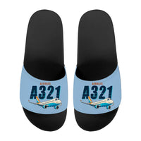 Thumbnail for Airbus A321neo - Slippers - Sport - Cartoon - Light Blue