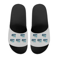 Thumbnail for Airbus A321neo - Slippers - Sport - Cartoon Pattern - Light Gray
