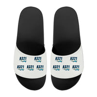 Thumbnail for Airbus A321neo - Slippers - Sport - Cartoon Pattern - White
