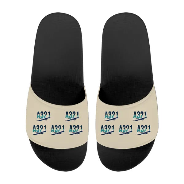Airbus A321neo - Slippers - Sport - Original Pattern - Beige