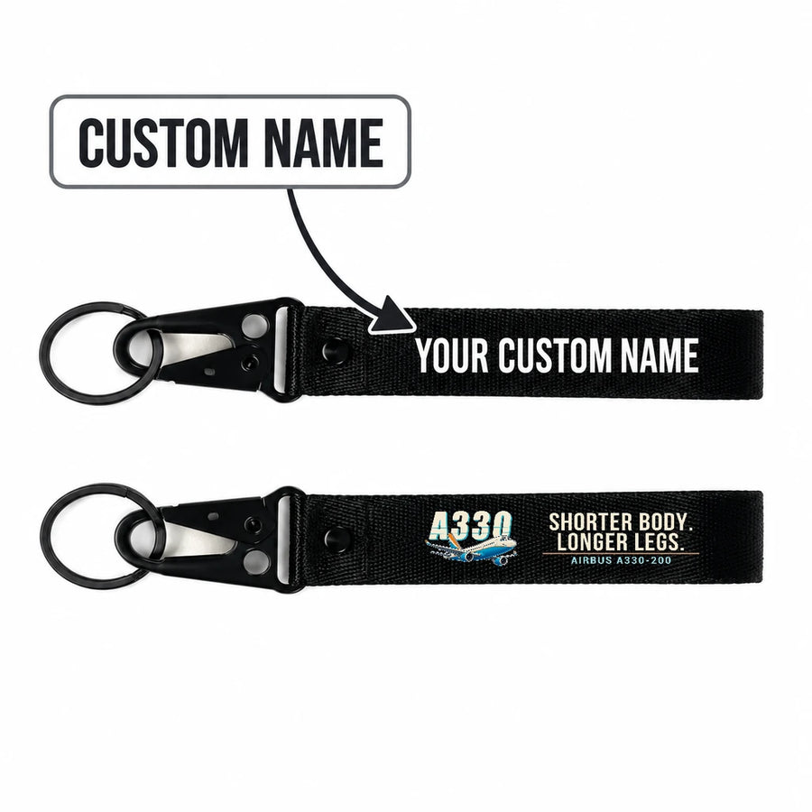 Airbus A330-200 Hawk-Shaped Key Chains - Black - Cartoon - Personalized