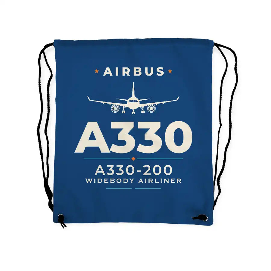 Airbus A330-200 - Drawstring Bag - Heritage - Blue
