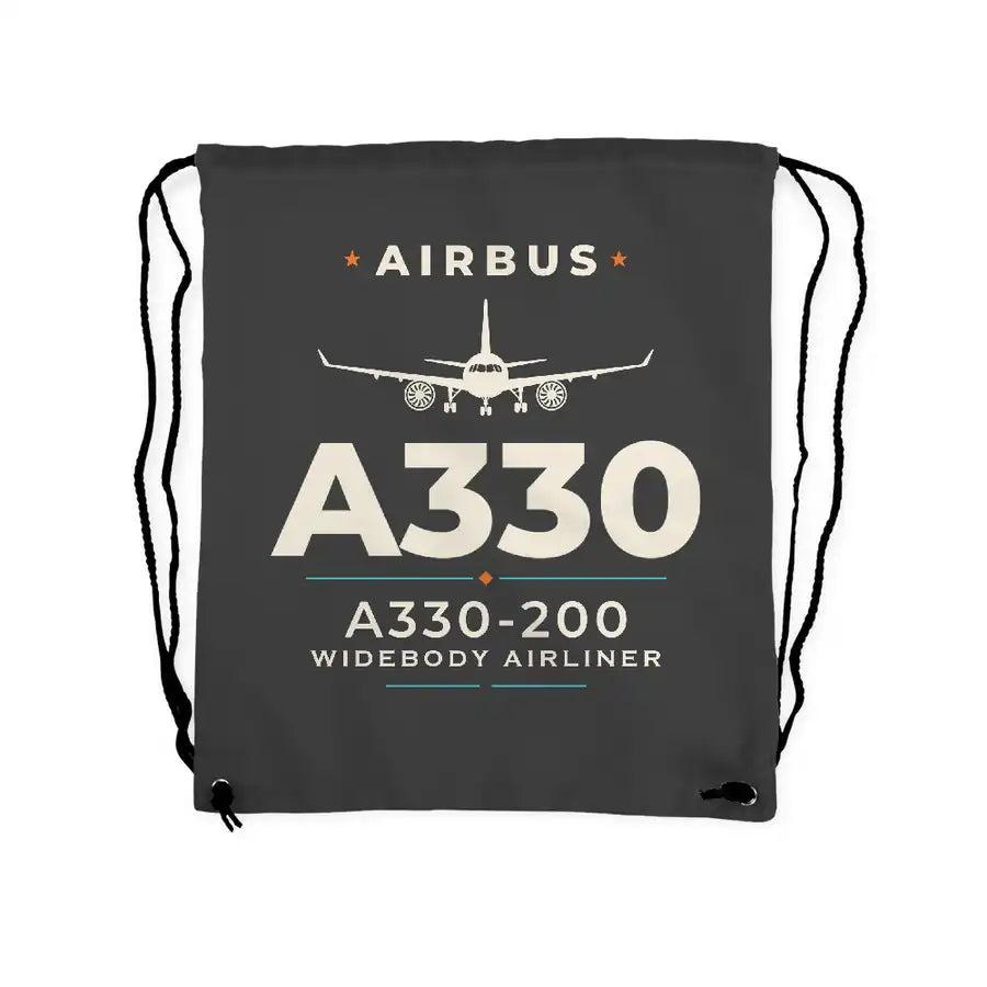 Airbus A330-200 - Drawstring Bag - Heritage - Gray