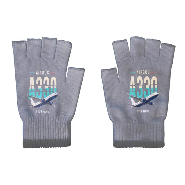 Airbus A330-200 - Gloves - Cut - Original + Name - Gray