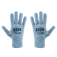 Thumbnail for Airbus A330-200 - Gloves - Full - Cartoon - Light Blue