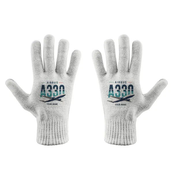 Airbus A330-200 - Gloves - Full - Original + Name - White