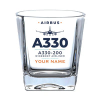 Thumbnail for Airbus A330-200 - Heritage + Name - Whiskey Glass