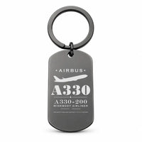 Thumbnail for Airbus A330-200 - Key Chain - Heritage - Black