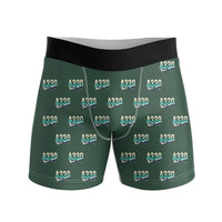Thumbnail for Airbus A330-200 - Men Boxers - Original Pattern - Dark Green