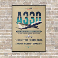 Thumbnail for Airbus A330-200 - Original - Canvas Framed - Beige