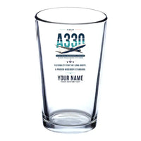Thumbnail for Airbus A330-200 - Original + Name - Beer & Water Glass