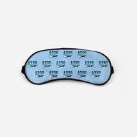 Thumbnail for Airbus A330-200 - Original Pattern - Sleep Mask - Light Blue