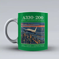 Thumbnail for Airbus A330-200 - Poster - Mug - Green