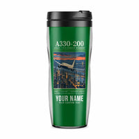 Thumbnail for Airbus A330-200 - Poster + Name - Plastic (No Holder) - Green