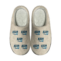 Thumbnail for Airbus A330-200 - Slippers - Cotton - Cartoon Pattern - Beige