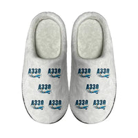 Thumbnail for Airbus A330-200 - Slippers - Cotton - Cartoon Pattern - White