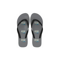 Thumbnail for Airbus A330-200 - Slippers - Flip Flops - Cartoon Pattern - Gray