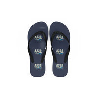 Thumbnail for Airbus A330-200 - Slippers - Flip Flops - Cartoon Pattern - Navy Blue