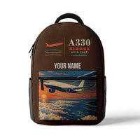 Thumbnail for Airbus A330-200F - 3D Backpack - Brown + Name