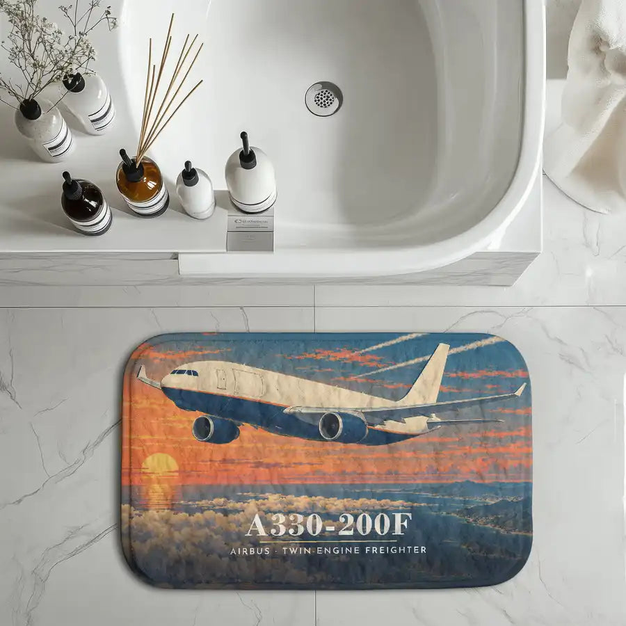 Airbus A330-200F - 3D - Bath Mat