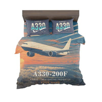 Thumbnail for Airbus A330-200F - 3D + Name - Bedding Set - Full Print