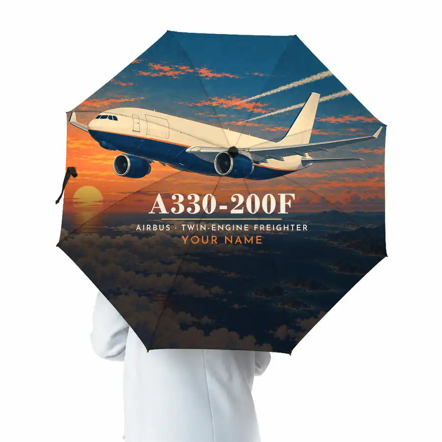Airbus A330-200F - 3D + Name - Umbrella