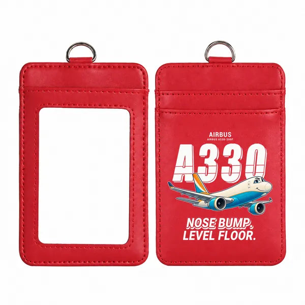 Airbus A330-200F - Cartoon - ID Card Holder - Red