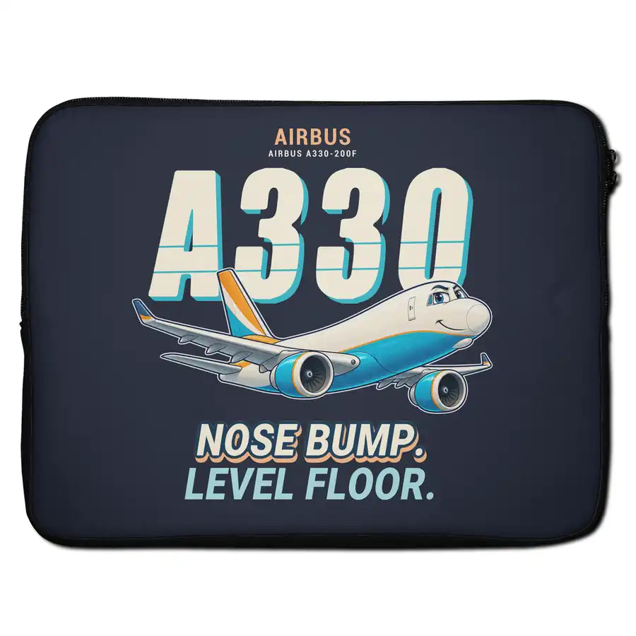 Airbus A330-200F - Cartoon - Laptop Sleeve