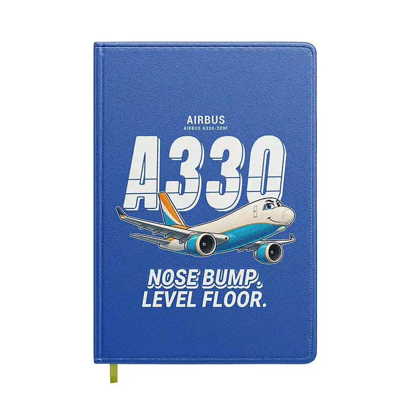 Airbus A330-200F - Cartoon - Notebook - Blue