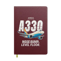 Thumbnail for Airbus A330-200F - Cartoon - Notebook - Dark Red