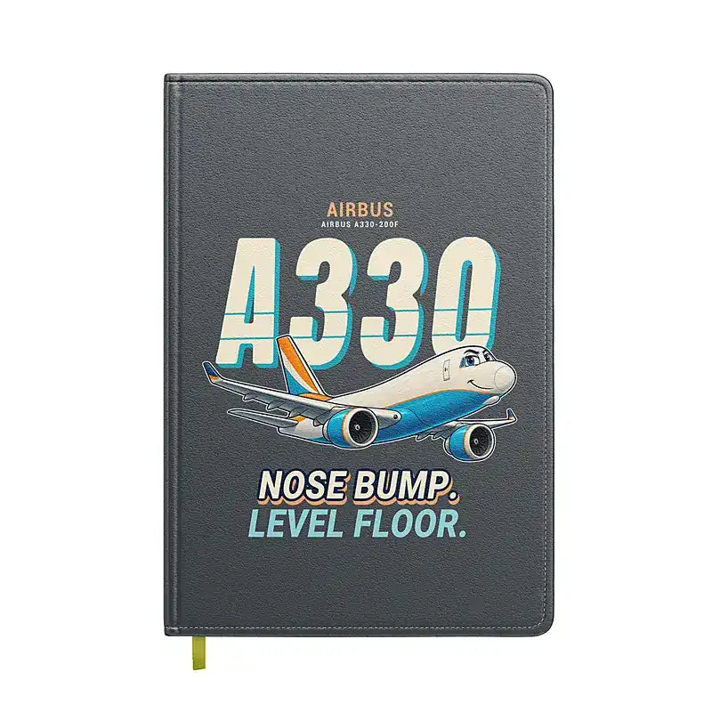 Airbus A330-200F - Cartoon - Notebook - Gray
