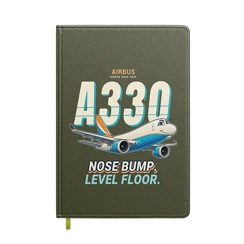 Airbus A330-200F - Cartoon - Notebook - Green Army