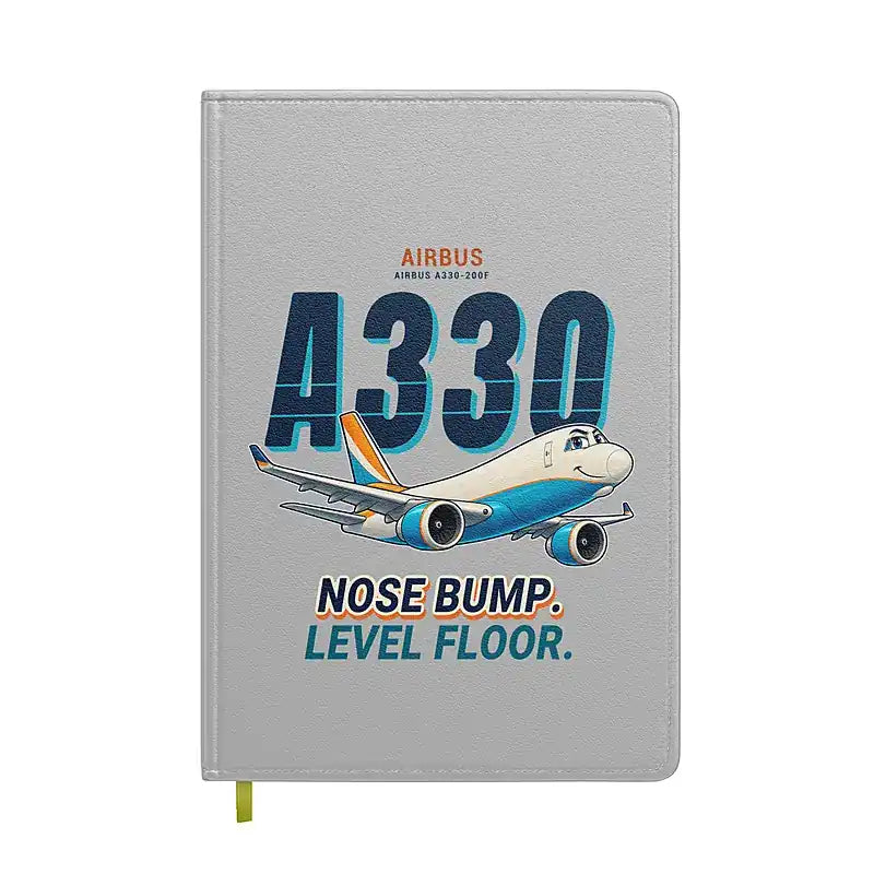 Airbus A330-200F - Cartoon - Notebook - Light Gray