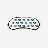Thumbnail for Airbus A330-200F - Cartoon Pattern - Sleep Mask - White