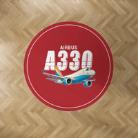 Thumbnail for Airbus A330-200F - Cartoon - Round Carpet - Red