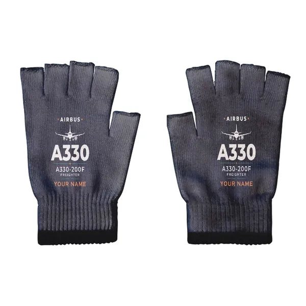 Airbus A330-200F - Gloves - Cut - Heritage + Name - Black
