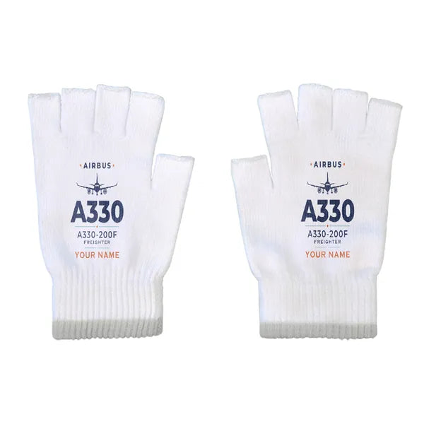 Airbus A330-200F - Gloves - Cut - Heritage + Name - White
