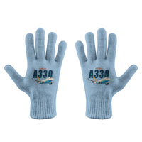 Thumbnail for Airbus A330-200F - Gloves - Full - Cartoon - Light Blue
