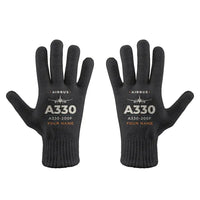 Thumbnail for Airbus A330-200F - Gloves - Full - Heritage + Name - Black