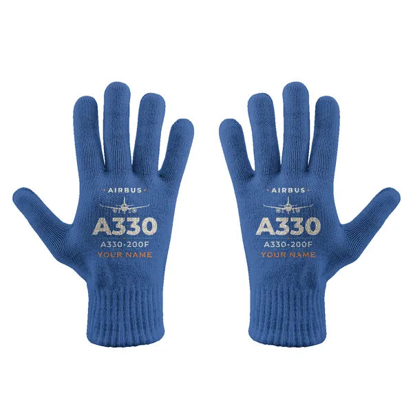 Airbus A330-200F - Gloves - Full - Heritage + Name - Blue