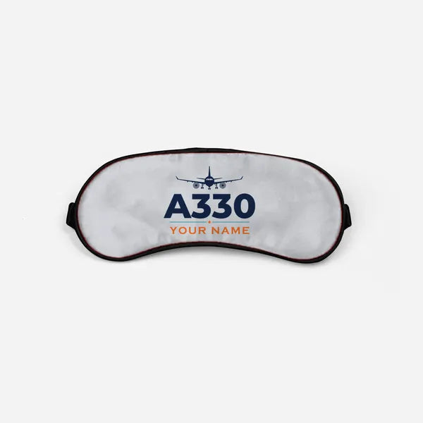 Airbus A330-200F - Heritage + Name - Sleep Mask - Light Gray