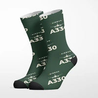 Thumbnail for Airbus A330-200F - Heritage - Socks - Alpine Green