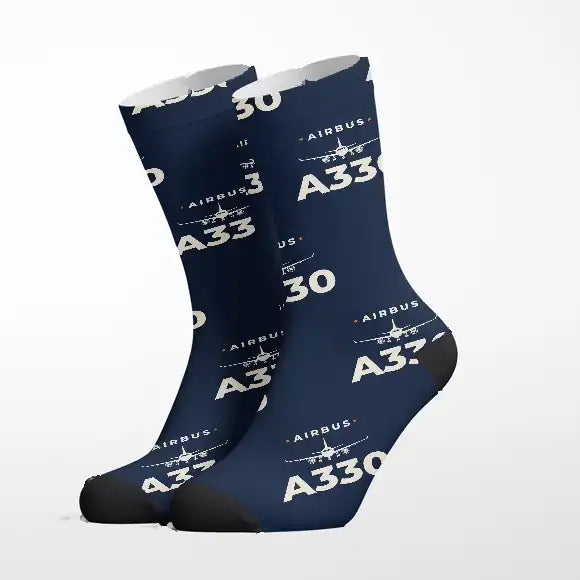 Airbus A330-200F - Heritage - Socks - Navy
