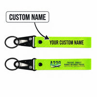 Thumbnail for Airbus A330-200F Hawk-Shaped Key Chains - Light Green - Original - Personalized