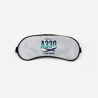 Thumbnail for Airbus A330-200F - Original + Name - Sleep Mask - Light Gray